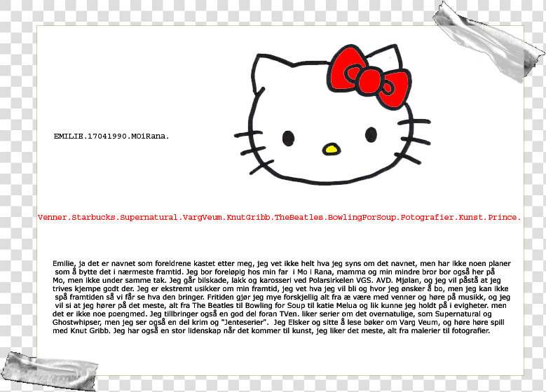 Hello kitty Hello Kitty Image By Fagereng90  HD Png DownloadTransparent PNG