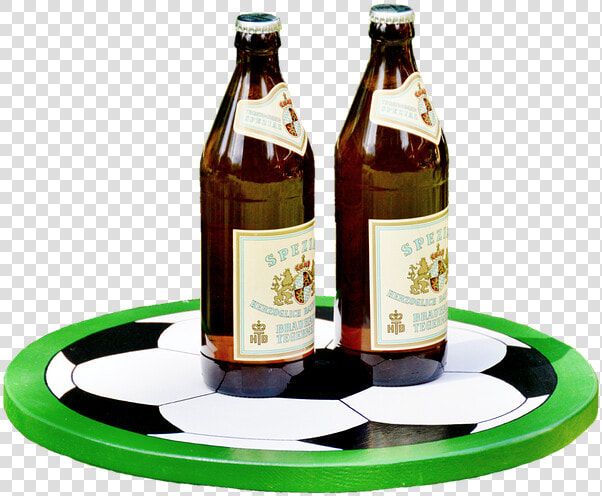 Tray  Wooden Tray  Beer  Celebration  Football   Glass Bottle  HD Png DownloadTransparent PNG