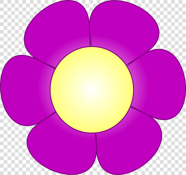 Magenta Daisy Flower Svg Clip Arts   Flower 6 Petals Clipart  HD Png DownloadTransparent PNG