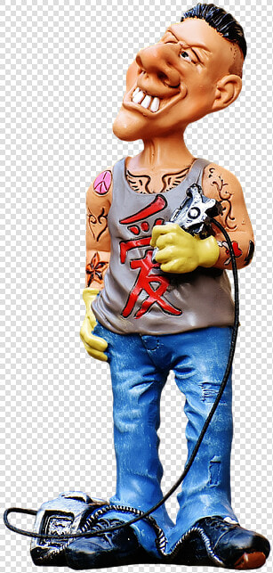 Tattoo Artist  Figure  Funny  Man  Decoration  Tattoo   Tattoo Artist Cartoon Png  Transparent PngTransparent PNG