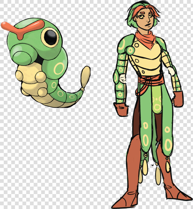 Some Quick Drawings Of Humanoid Pokemon caterpie   Caterpie Pokemon Real Life  HD Png DownloadTransparent PNG