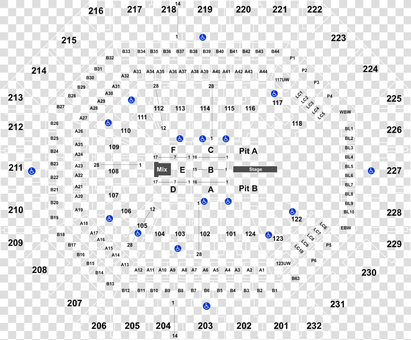 Talking Stick Arena Seating Chart Section 101 Row 2  HD Png DownloadTransparent PNG