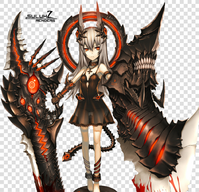 Demon Badass Anime Female  HD Png DownloadTransparent PNG