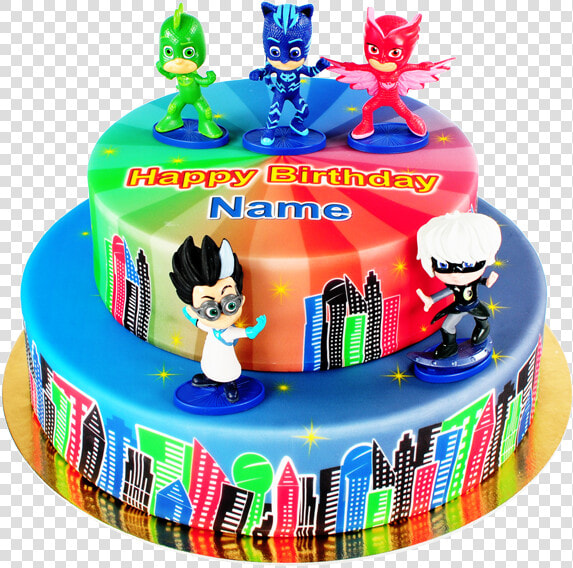 Heroes Torte Mit Pj Masks Figuren   Pj Masks Torte  HD Png DownloadTransparent PNG