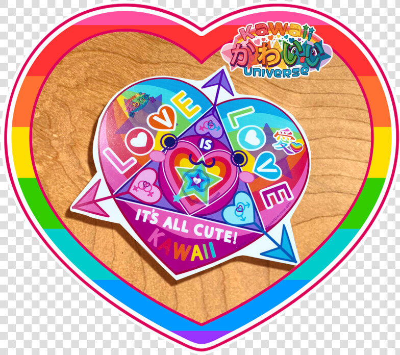 Kawaii Universe Cute Love Is Love Iac Sticker Pic 01   Circle  HD Png DownloadTransparent PNG