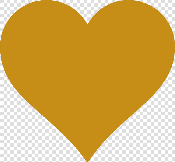 Solid Gold Heart Svg Clip Arts   Yellow Heart Transparent Background  HD Png DownloadTransparent PNG