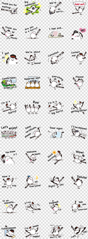 Sell Line Stickers Shimaenaga Sappie And Poro chan   Image Macro  HD Png DownloadTransparent PNG