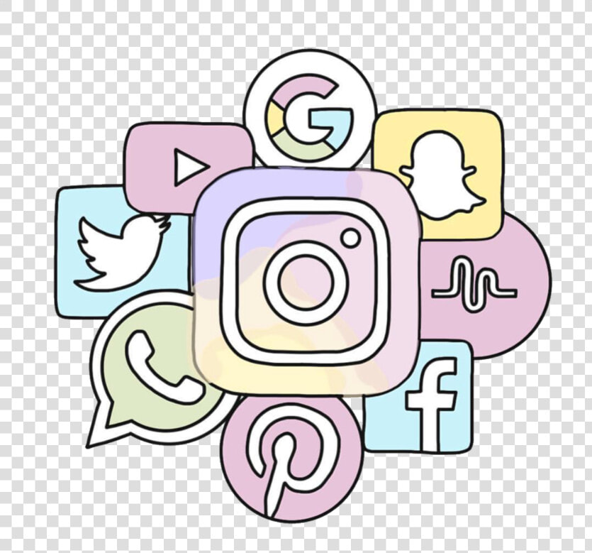  cgnyb  socialmedia  logo  instagram  google  snapchat   Facebook Instagram Pinterest Logo Pink  HD Png DownloadTransparent PNG