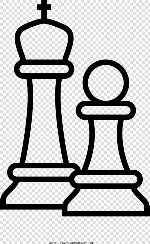 Chess Pieces Coloring Page   Chess Piece Chess Coloring Pages  HD Png DownloadTransparent PNG