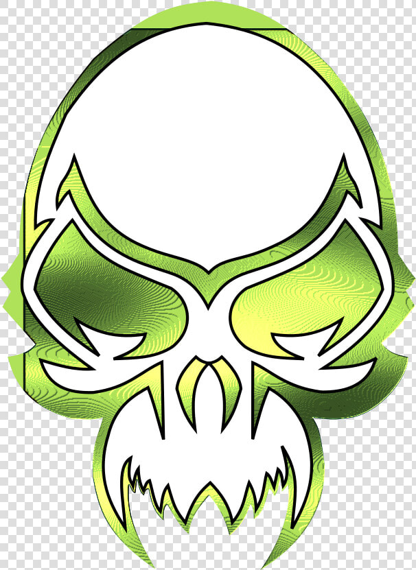 Green Skull Clipart   Kepala Tengkorak Keren  HD Png DownloadTransparent PNG