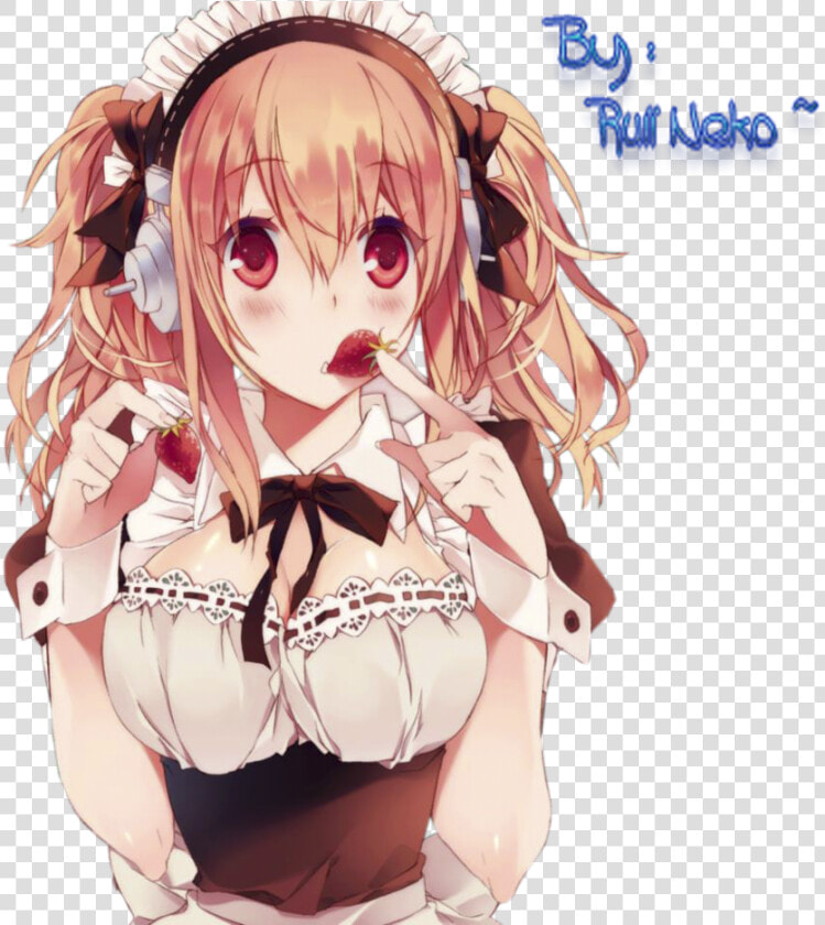 Neko Drawing Maid   Super Sonico Render  HD Png DownloadTransparent PNG