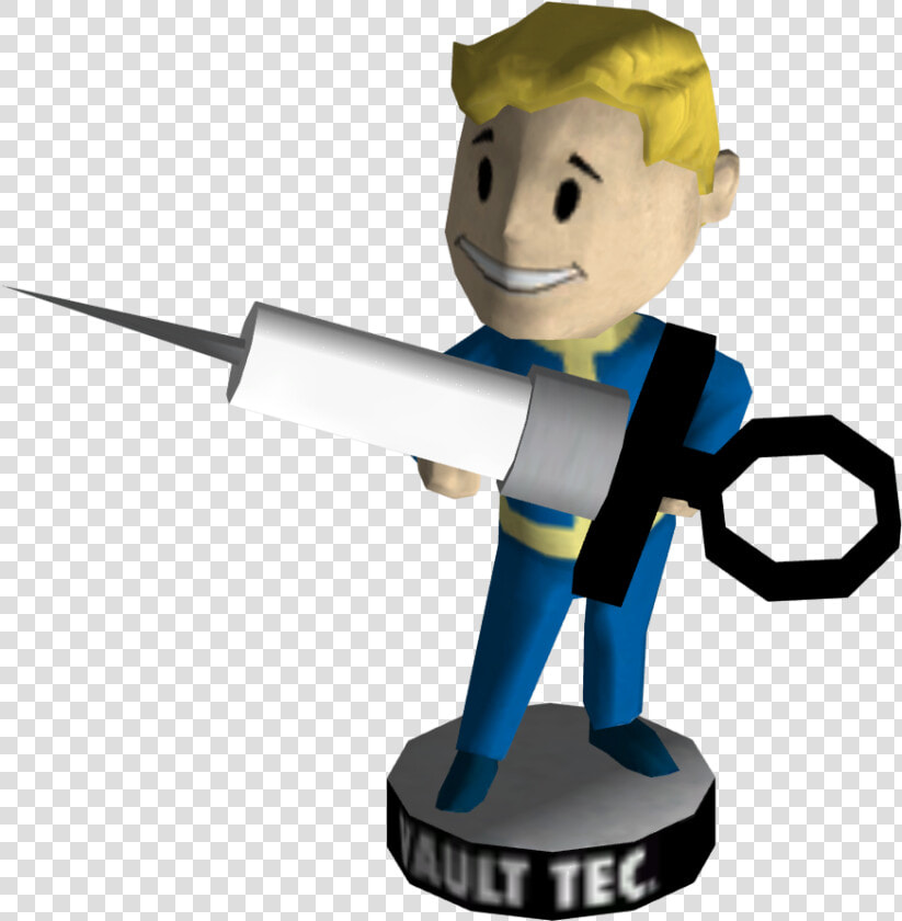 Nukapedia The Vault   Vault Boy Bobblehead Luck  HD Png DownloadTransparent PNG