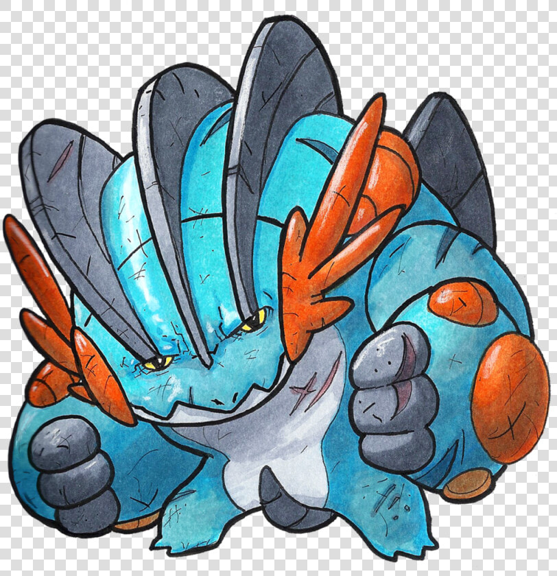 Mega Swampert By Grizlyjerr   Swampert  HD Png DownloadTransparent PNG