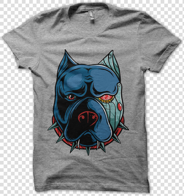 Pitbull Cyborg T Shirt Design Graphic   Hostel T Shirt  HD Png DownloadTransparent PNG