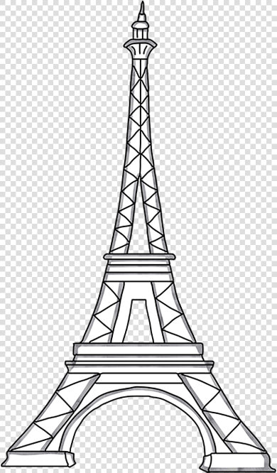 Eiffel Tower Template Cut Out   Eiffel Tower Cut Out Template  HD Png DownloadTransparent PNG