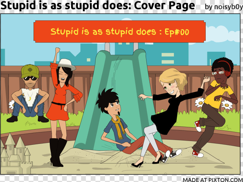 Pixton Comic Stupid Is As Stupid Does Cover Page By   Cartoon  HD Png DownloadTransparent PNG