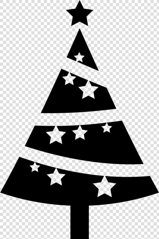 Christmas Tree Ornamented With Stars Comments   Vector White Christmas Tree Png  Transparent PngTransparent PNG