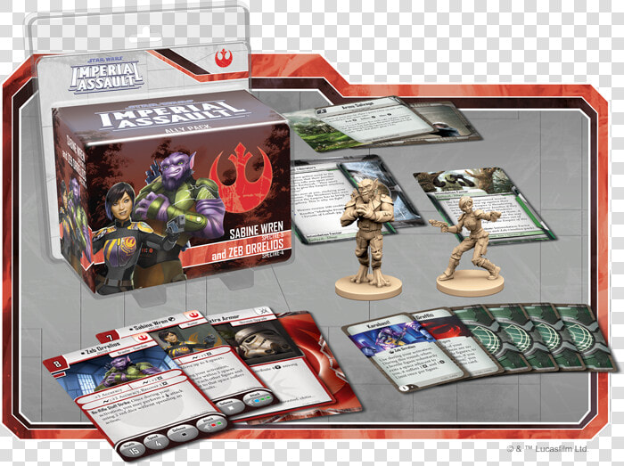 Imperial Assault Wiki   Ezra Bridger And Kanan Jarrus Imperial Assault  HD Png DownloadTransparent PNG