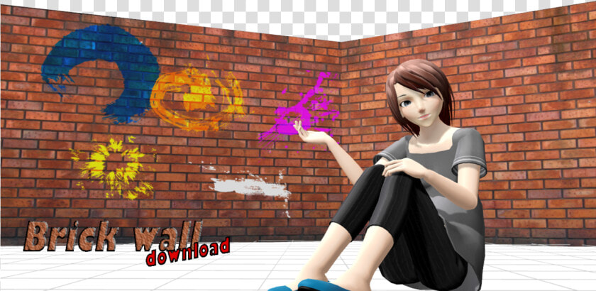 Cartoon Brick Wall Png   Mmd Wall  Transparent PngTransparent PNG