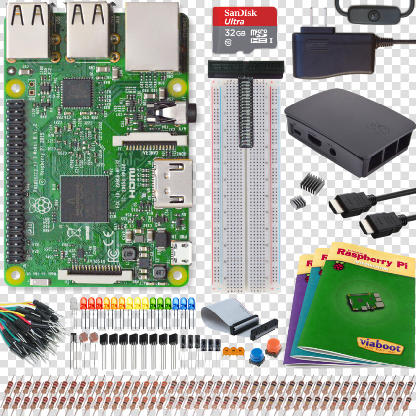 Raspberry Pi 3 Ultimate Kit Title Raspberry Pi 3   Viaboot  HD Png DownloadTransparent PNG