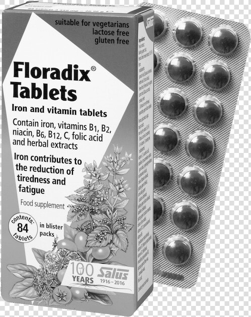 Salus Haus Floradix®  Iron And Vitamin Tablets   Floradix Tablets  HD Png DownloadTransparent PNG