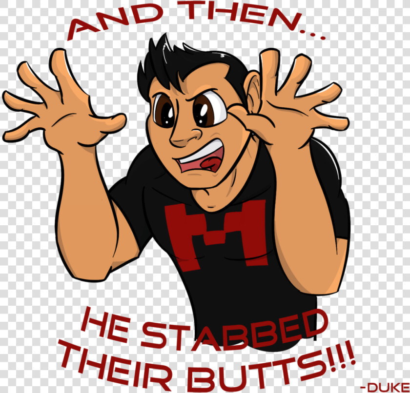 Markiplier The Story Of A Butt Stabber By Desmond Some d7dca3y   Markiplier Crazed Buttstabber  HD Png DownloadTransparent PNG