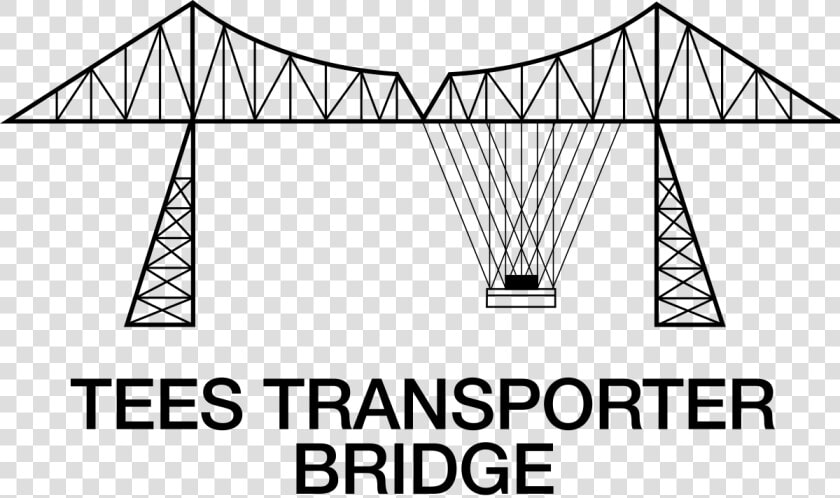 Middlesbrough Transporter Bridge Silhouette  HD Png DownloadTransparent PNG