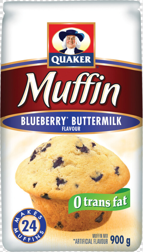 Quaker® Blueberry Buttermilk Flavour Muffin Mix   Quaker Blueberry Muffin Mix  HD Png DownloadTransparent PNG