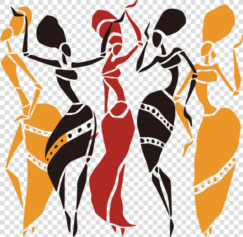 African Dance Illustration   Happy Emancipation Day Trinidad And Tobago  HD Png DownloadTransparent PNG