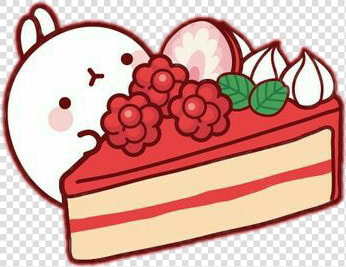  molang  kawaii  rabbit  redvelvetcake  red  cake  cute   Wallpaper  HD Png DownloadTransparent PNG