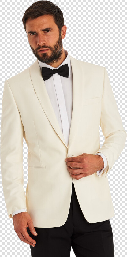 White Tuxedo Png Image Download   White Suit With Bow Tie  Transparent PngTransparent PNG