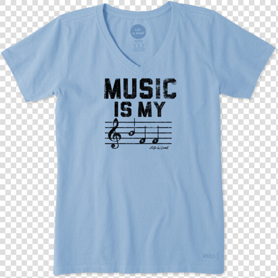 Women S Music Is My Bff Crusher Vee   Active Shirt  HD Png DownloadTransparent PNG