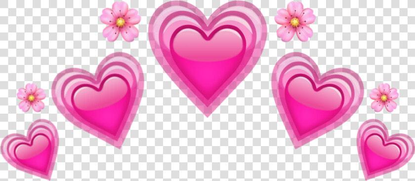  heart  crown  pink  corazon  rosa  corona  cute  kawaii   Heart  HD Png DownloadTransparent PNG