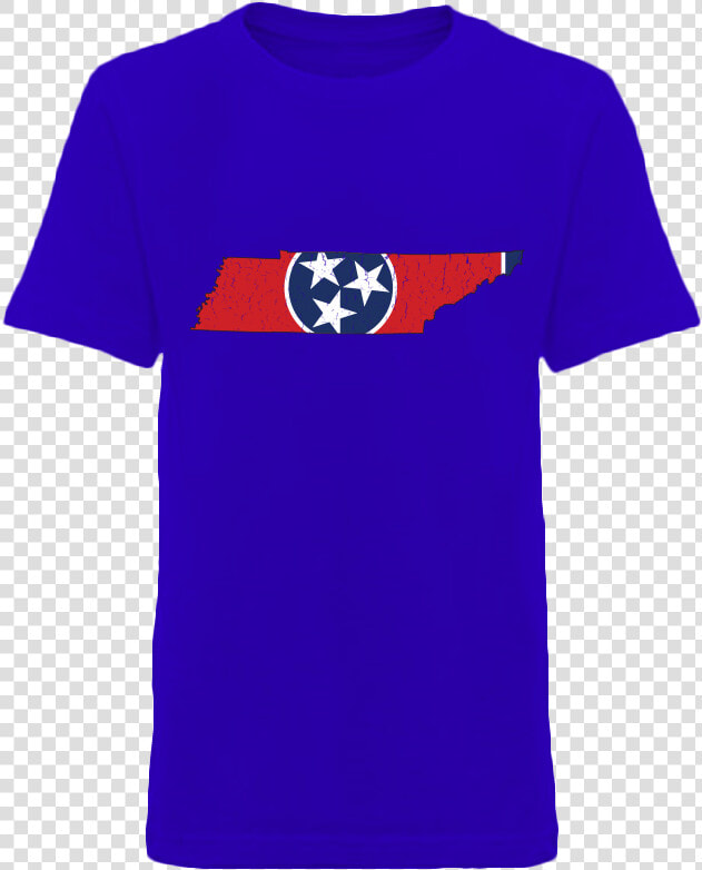 Tennessee Flag State Outline Red Youth Royal Blue Short   Tennessee State Flag  HD Png DownloadTransparent PNG