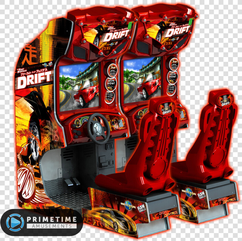 The Fast And The Furious Drift Twin Racing Arcade Game   Arcade Gaming Machines For Sale  HD Png DownloadTransparent PNG