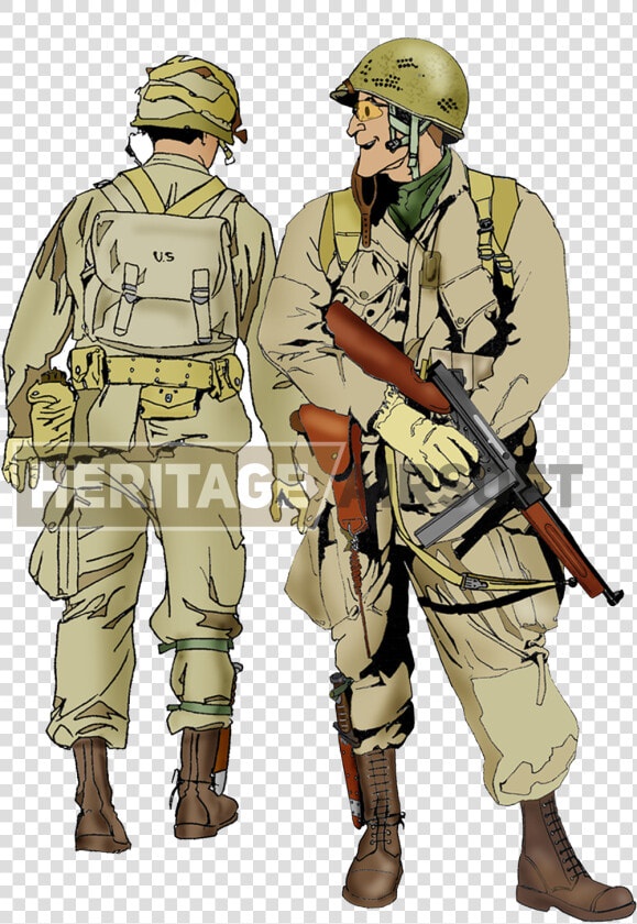 Ww2 Us Paratrooper Loadout  HD Png DownloadTransparent PNG