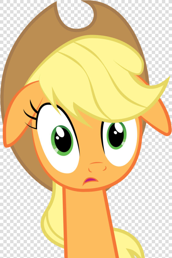 Cartoon Shocked Face Group Applejack And Rainbowdash   My Little Pony Applejack Face  HD Png DownloadTransparent PNG