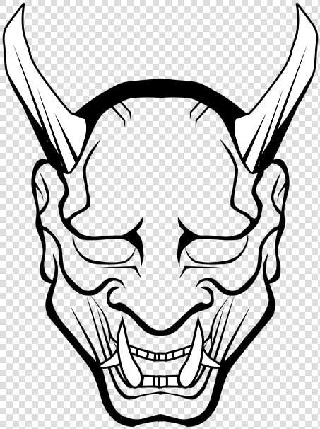 Devil  Demon  Hell  Lucifer  Satan  Evil  Monster   Oni Mask Drawing  HD Png DownloadTransparent PNG