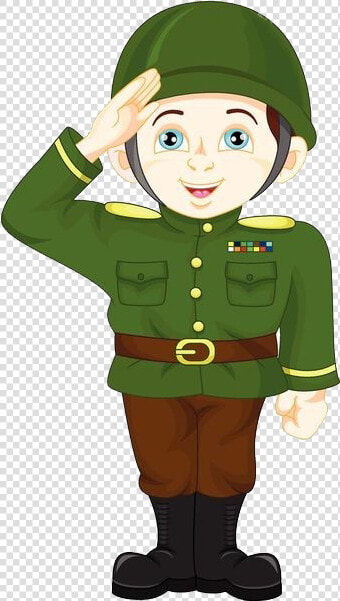 Soldier Salute Cartoon Military   Imagenes De Soldado Animado  HD Png DownloadTransparent PNG