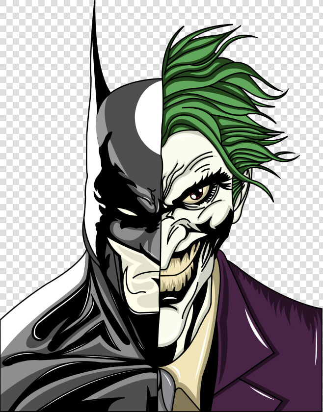 Pencils Drawing Joker   Batman And Joker Face  HD Png DownloadTransparent PNG