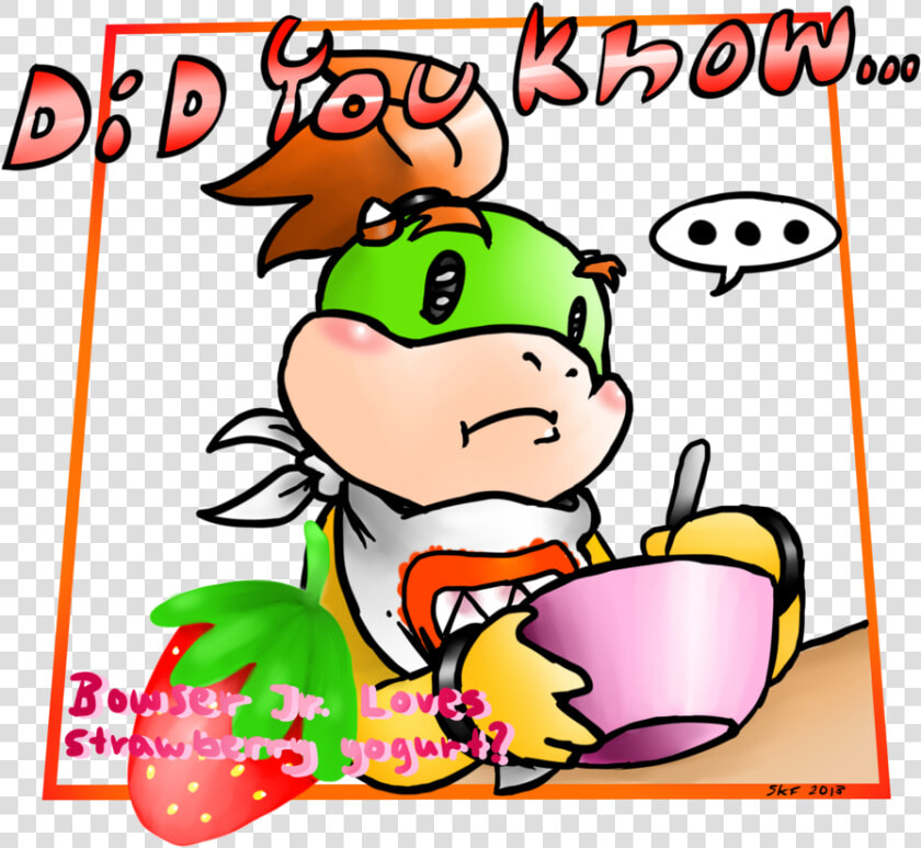 Did You Know By Screekeedee   Cute Bowser Jr Fanart  HD Png DownloadTransparent PNG