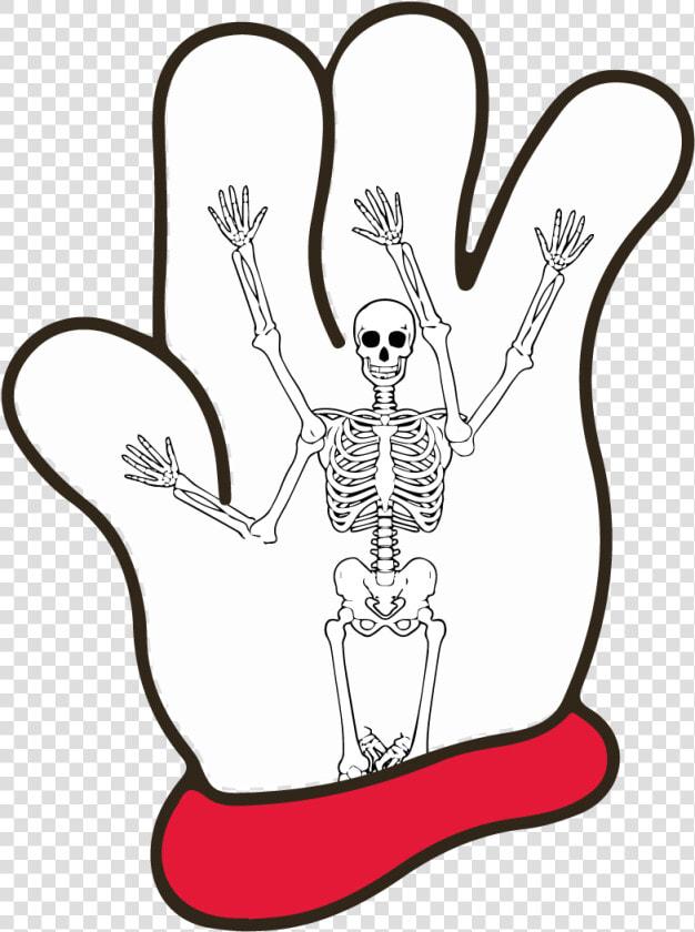 Hamburger Helper Glove Skeleton  HD Png DownloadTransparent PNG