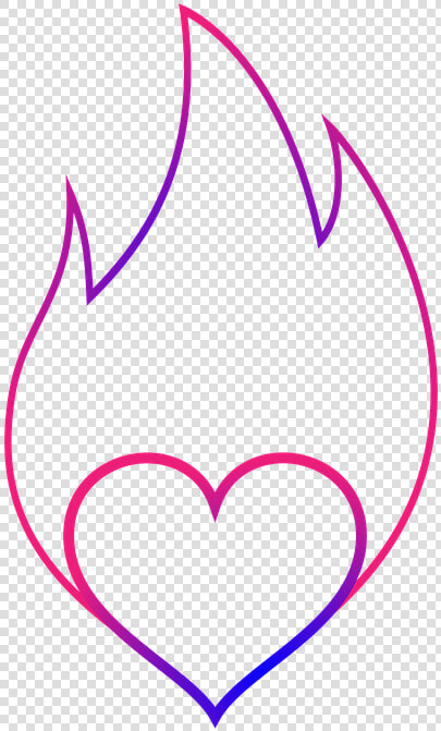 Heart  Flame  Logo  Emblem  Congratulation  Design   Heart Flame  HD Png DownloadTransparent PNG