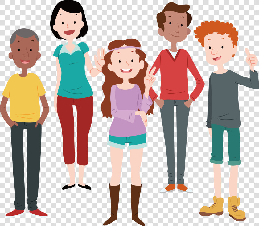 Toddler Clipart Group Friends   Adult Vector  HD Png DownloadTransparent PNG