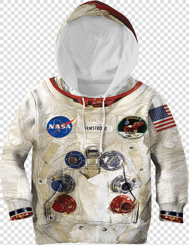 3d Armstrong Astronaut Kid Full Print Hoodie T Shirt   Kids Astronaut Hoodie  HD Png DownloadTransparent PNG