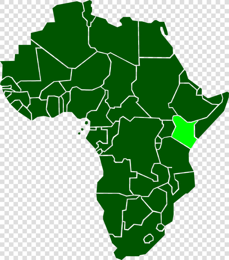 Kenya   Africa With Countries Vector  HD Png DownloadTransparent PNG