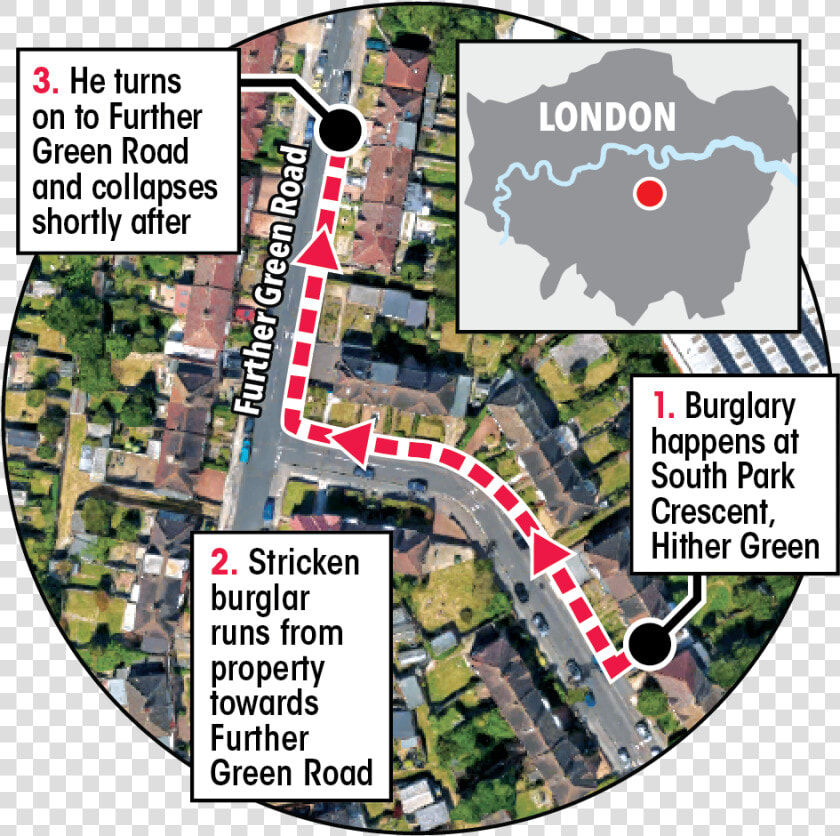 The Suspected Burglar S Route After Leaving The House    Plan  HD Png DownloadTransparent PNG