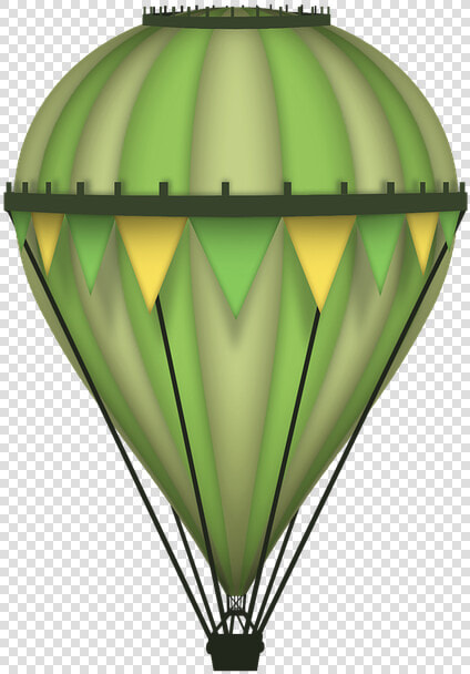 Balloon  Green  Illustration  Yellow  Hot Air Balloon   Hot Air Balloon  HD Png DownloadTransparent PNG