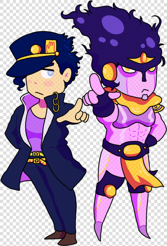 Jotaro Kujo And Star Platinum   Jotaro Cartoon  HD Png DownloadTransparent PNG