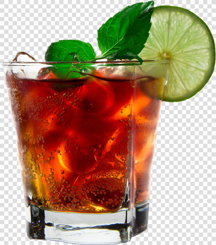 Cola With Ice Cubes Png Royalty free Image   Rum And Coke Transparent  Png DownloadTransparent PNG